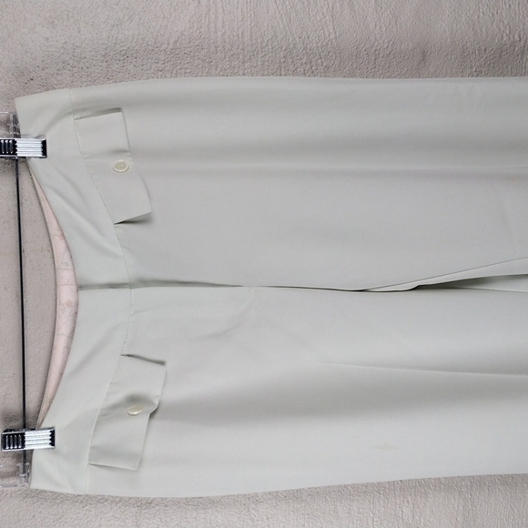 Tailor B. Moss Vintage Cream Flat Front Mid Rise Straight Leg Casual Dress Pant - Picture 2 of 11